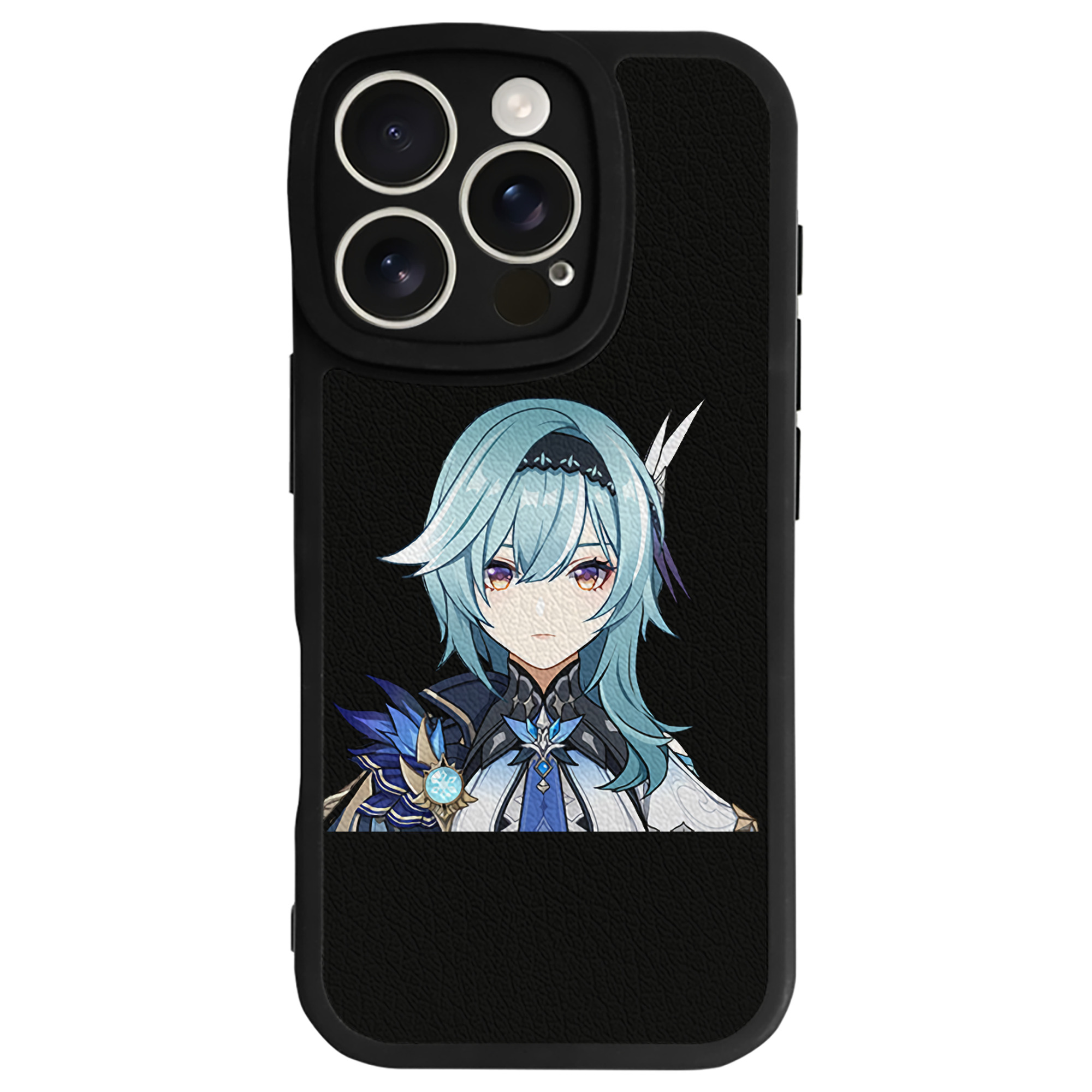 げんし神 优菈 ゆうら genshin Yūra 【iPhone 16シリーズ対応】シリコンスマホケース（レザー調） 材質：シリコン